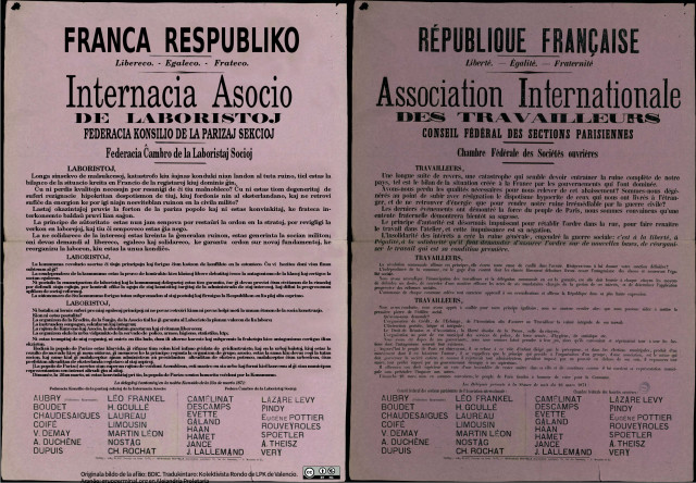 1871-03-24 Deklaracio de la AIT pri la balotado de la Komunumo
