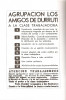 Cartel-Programa de los Amigos de Durruti. Abril 1937